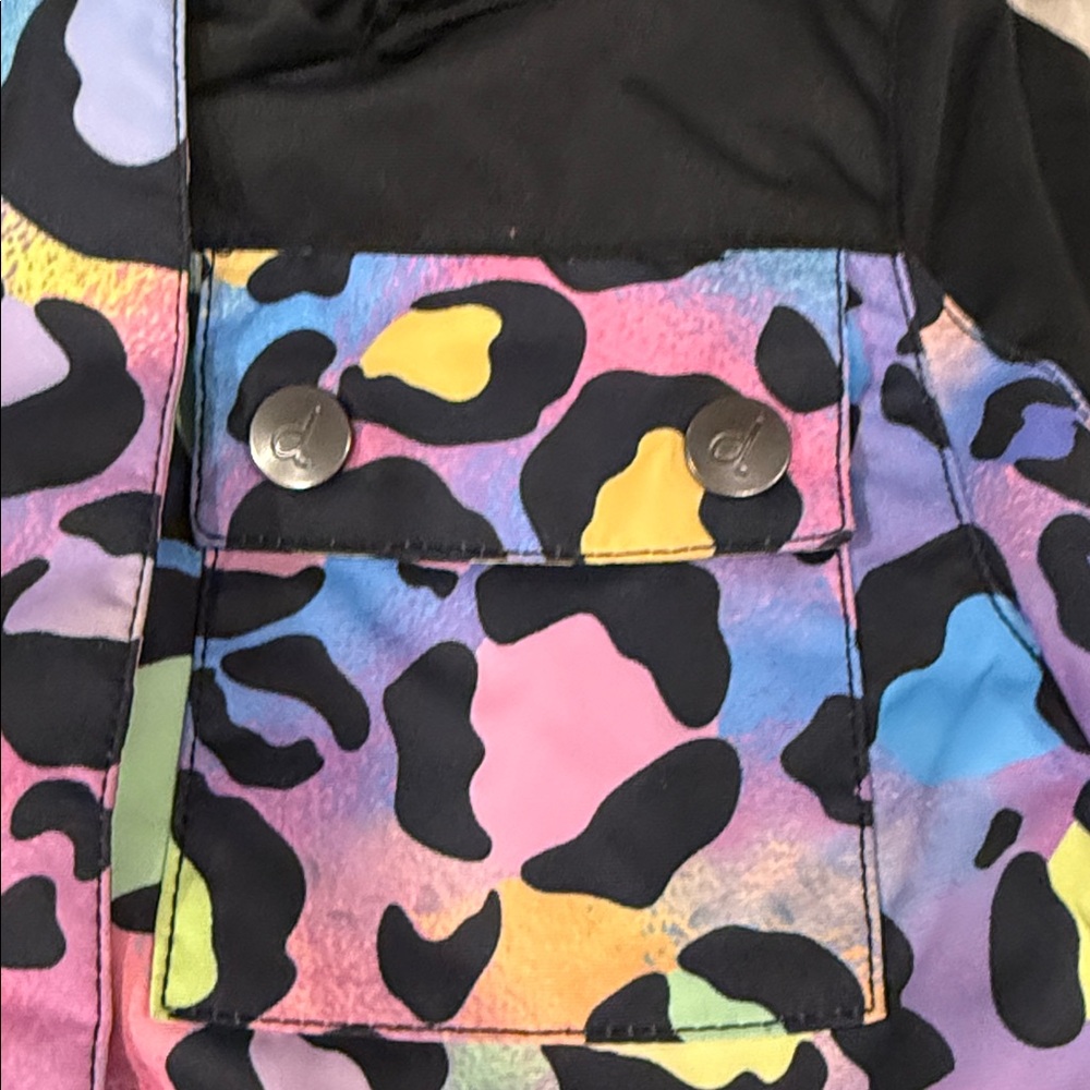 Deux par Deux Multicolor Leopard Print Kids Jacket - Picture 8 of 10